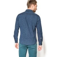 Koszula męska TIMBERLAND KOSZULA CHAMBRAY PRINTED SHIRT 0yfcztd1 kolor niebieski