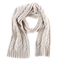 TIMBERLAND SZALIK WOMENS TEXT KNIT SCARF j1722103 kolor beżowy