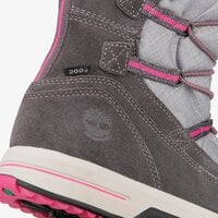 Dziecięce buty zimowe TIMBERLAND SNOW STOMPER PULL ON WP a1uj7 kolor szary