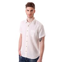 Koszula męska TIMBERLAND KOSZULA SS LINEN  PELHAM SHIRT 4611j130 kolor biały