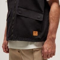 Kurtka przejściowa męska (wiosenna i jesienna) TIMBERLAND BEZRĘKAWNIK WASHED CANVAS VEST tb0a6gf70011 kolor czarny