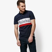 Koszulka polo męska TIMBERLAND POLO MILLERS RIVERCOLOUR BLOCK PIQUET POLO tb0a1o474331 kolor granatowy