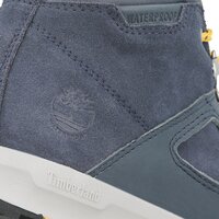Dziecięce buty zimowe TIMBERLAND GT SCRAMBLE MID LTHR WP a1lzh kolor granatowy