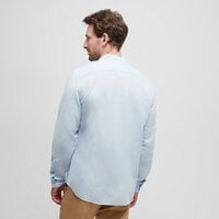 Koszula męska TIMBERLAND KOSZULA TFO COTT/LIN KOREAN LONG SLEEVE SHIRT tb0a2dqx9401 kolor niebieski