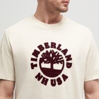 T-shirt, koszulka męska TIMBERLAND T-SHIRT HOLIDAY FRONT GRAPHIC SS TEE tb0a5mj2efl1 kolor beżowy