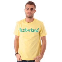 T-shirt, koszulka męska TIMBERLAND T-SHIRT LINEAR LOGO 4663j718 kolor żółty