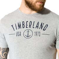 T-shirt, koszulka męska TIMBERLAND T-SHIRT SS KNBEC RVROOT a1s1p052 kolor szary