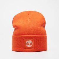 Czapka zimowa damska TIMBERLAND CZAPKA CUFFED BEANIE WITH TONAL PATCH tb0a61bx8461 kolor pomarańczowy