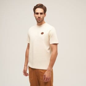 TIMBERLAND T-SHIRT LEATHER BADGE HW SS TEE