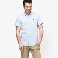 Koszula męska TIMBERLAND KOSZULA SS EASTHAM RIVER STRETCH POPLIN SHIRT SLI tb0a1nv89401 kolor niebieski