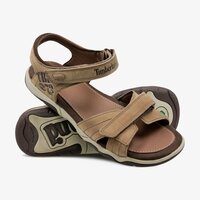Sandały dziecięce TIMBERLAND EK OAK BLUFFS LEATHER 2 STRAP 2190a kolor brązowy