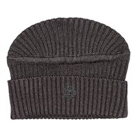 czapka zimowa męska TIMBERLAND CZAPKA ACRYLIC FLAT TOP RIBBED BEANIE c551h001 kolor czarny