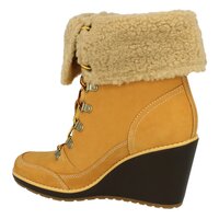 Damskie buty zimowe TIMBERLAND EK MERIDEN WARM LINED FOLD DOWN 8444r kolor żółty