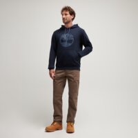 Spodnie męskie TIMBERLAND SPODNIE BROOKLINE TWILL CARGO PANT tb0a2pg9bk01 kolor brązowy