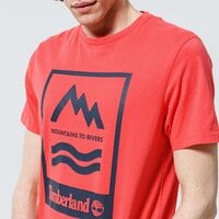T-shirt, koszulka męska TIMBERLAND T-SHIRT MTR PRINT CREW TEE REG tb0a2fnh8011 kolor niebieski