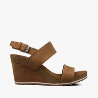 Buty casual damskie TIMBERLAND CAPRI SUNSET WEDGE ca1pgv kolor brązowy