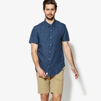 Koszula męska TIMBERLAND KOSZULA SS MILL RIVER LINEN SHIRT a1kt6439 kolor granatowy