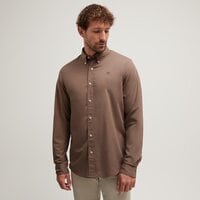 Koszula męska TIMBERLAND KOSZULA LS STRETCH POPLIN SHIRT tb0a6grhbk01 kolor brązowy