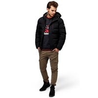 Kurtka zimowa męska TIMBERLAND KURTKA GOOSE EYE MOUNTAIN JKT a1mya001 kolor czarny