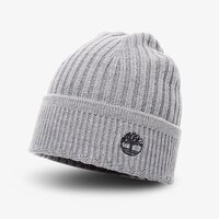 czapka zimowa męska TIMBERLAND CZAPKA ZIMOWA SOLID RIB BEANIE tb0a1es9c811 kolor szary