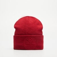 Czapka zimowa damska TIMBERLAND CZAPKA EMBOSSED TREE BEANIE tb0a67ueai71 kolor czerwony