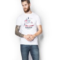 T-shirt, koszulka męska TIMBERLAND T-SHIRT LONDON a1kmqf23 kolor biały