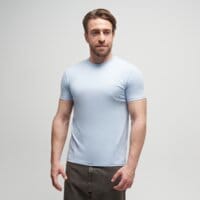 T-shirt, koszulka męska TIMBERLAND T-SHIRT CHEST LOGO SS TEE SLIM tb0a2br39401 kolor blekitny