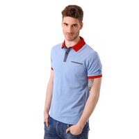Koszulka polo męska TIMBERLAND POLO SS SLIM OXFORD 4653j422 kolor niebieski