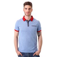 Koszulka polo męska TIMBERLAND POLO SS SLIM OXFORD 4653j422 kolor niebieski