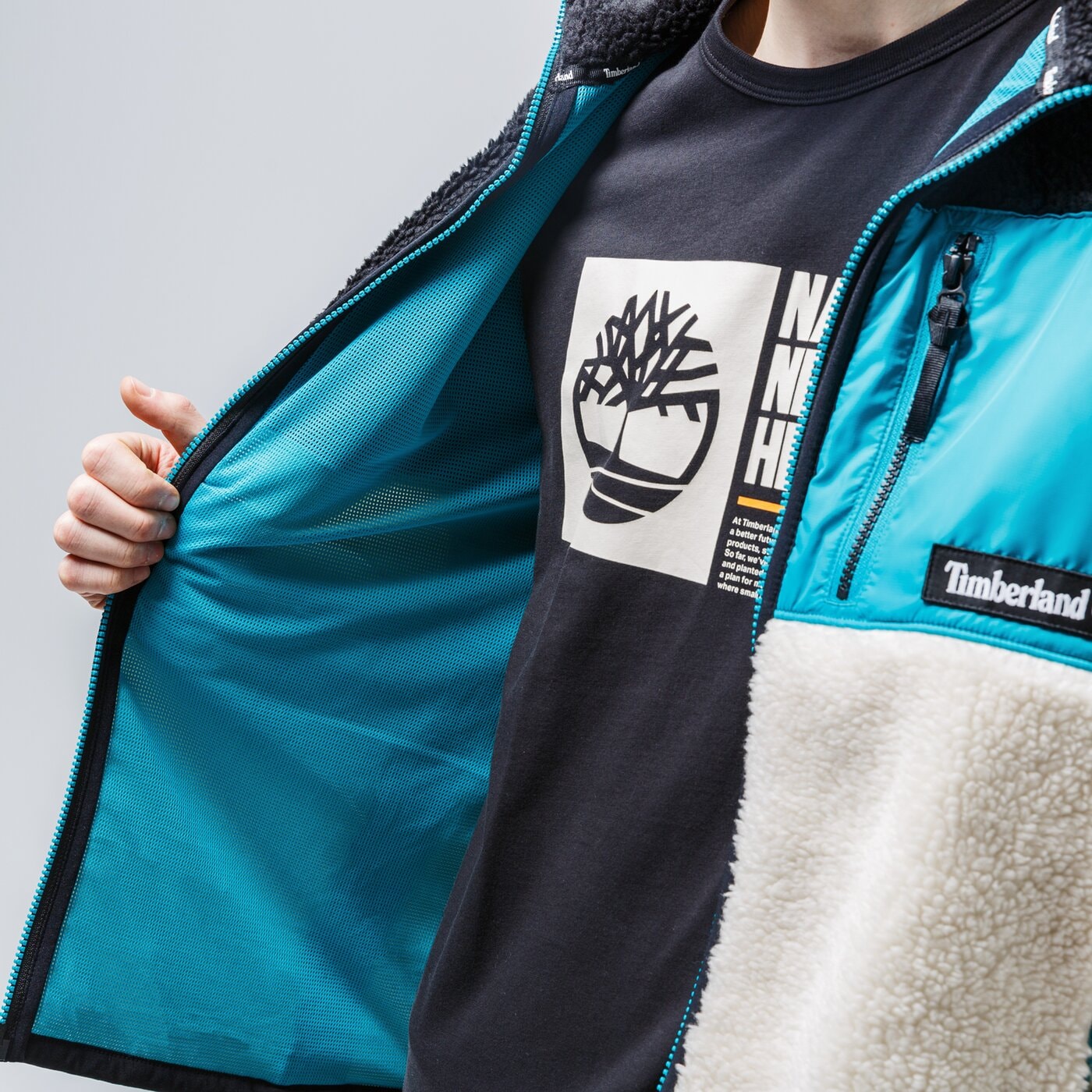 archive sherpa fleece jacket