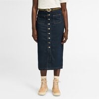 TIMBERLAND SPÓDNICA REFIBRA DENIM LONG SKIRT tb0a6xxab711 kolor granatowy