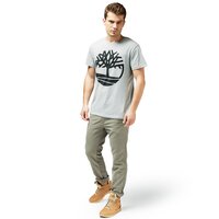 T-shirt, koszulka męska TIMBERLAND T-SHIRT SLS SEASONAL LOGO TEE a1n8yk65 kolor szary