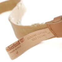 TIMBERLAND PASEK MAN CANVAS AND COW LEATHER BELT m2714918 kolor beżowy