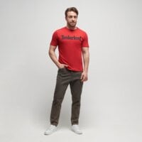T-shirt, koszulka męska TIMBERLAND T-SHIRT WORDMARK LOGO SHORT SLEEVE TEE tb0a2brnn961 kolor czerwony