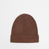 Czapka zimowa damska TIMBERLAND CZAPKA WOOL BEANIE tb0a66cj2431 kolor brązowy