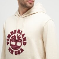 Bluza męska TIMBERLAND BLUZA Z KAPTUREM HOLIDAY GRAPHIC HOODIE tb0a5mbtefl1 kolor beżowy