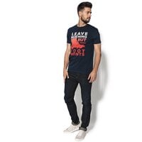 T-shirt, koszulka męska TIMBERLAND T-SHIRT SS KENNEBEC a1l89433 kolor granatowy