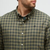 Koszula męska TIMBERLAND KOSZULA SOLUCELL GINGHAM SHIRT tb0a4517j201 kolor zielony