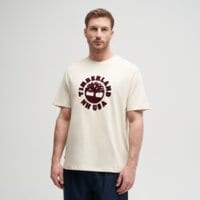 T-shirt, koszulka męska TIMBERLAND T-SHIRT HOLIDAY FRONT GRAPHIC SS TEE tb0a5mj2efl1 kolor beżowy