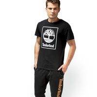 T-shirt, koszulka męska TIMBERLAND T-SHIRT SLS SEASONAL LOGO TEE a1n8y001 kolor czarny