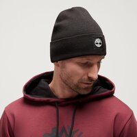 Czapka zimowa damska TIMBERLAND CZAPKA CUFFED BEANIE WITH TONAL PATCH tb0a61bx0011 kolor czarny