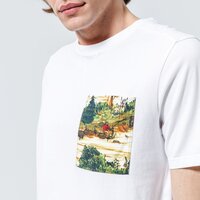T-shirt, koszulka męska TIMBERLAND T-SHIRT SS FIELD TRIP PRINT POCKET TEE tb0a2e4v1001 kolor biały