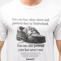 T-shirt, koszulka męska TIMBERLAND T-SHIRT ARCHIVE FRONT BOAT SHOE tb0a2e571001 kolor biały