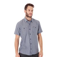Koszula męska TIMBERLAND KOSZULA SS CHAMBRAY SHIRT 4615j432 kolor szary