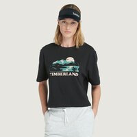 T-shirt, koszulka damska TIMBERLAND T-SHIRT TFO GRAPHIC SHORT SLEEVE TEE tb0a5pvx0011 kolor czarny