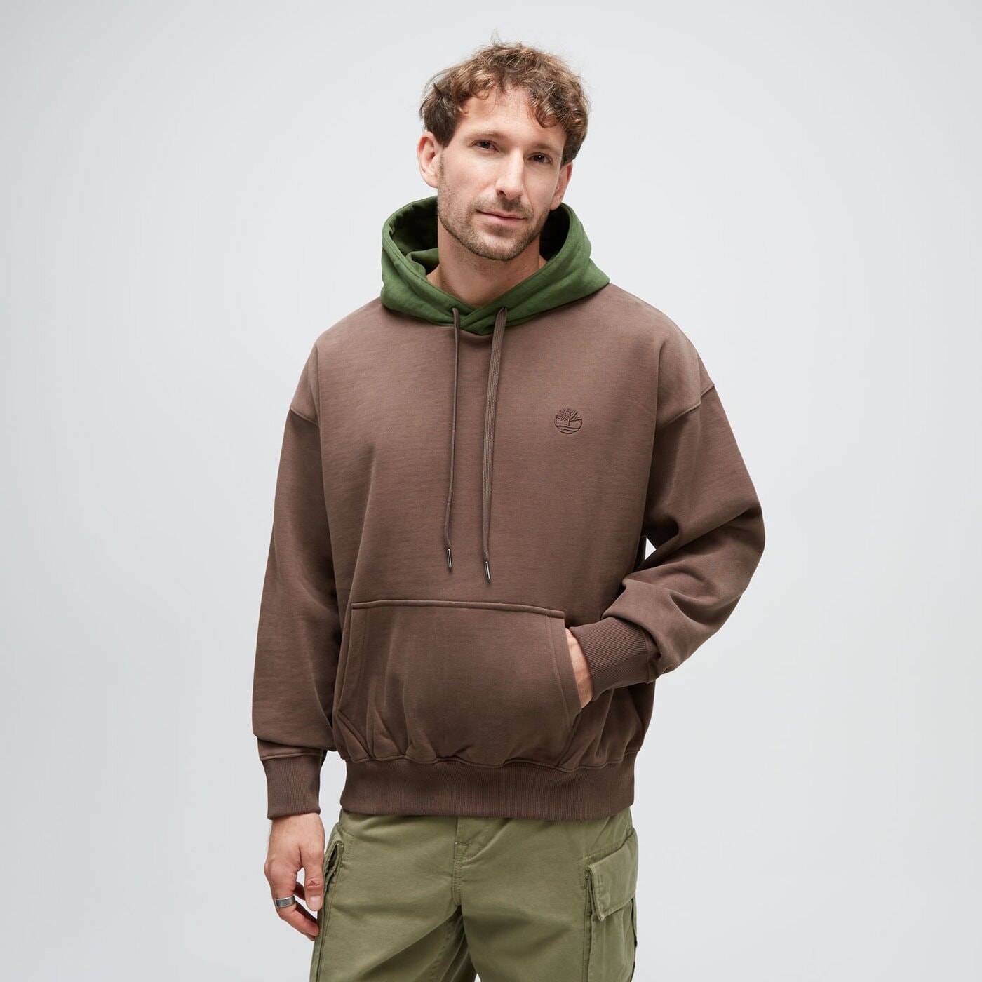 【BAON】[unisex] Benvy Brushed Lettering Over Hoodie TIMBERLAND BLUZA Z KAPTUREM HEAVY BOUCLE HOODIE TB0A64932431