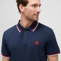 Koszulka polo męska TIMBERLAND POLO TFO LOGO TIPPED SHORT SLEEVE POLO tb0a2ds94331 kolor granatowy