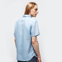 Koszula męska TIMBERLAND KOSZULA SS MILL RIVER LINEN SHIRT SLIM tb0a2dccg291 kolor niebieski