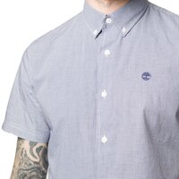 Koszula męska TIMBERLAND KOSZULA SS RATTLE RV MIN GING POP a1am7b08 kolor niebieski