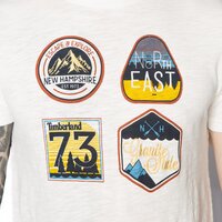 T-shirt, koszulka męska TIMBERLAND T-SHIRT MULTIGRAPH TEE a1bja130 kolor biały